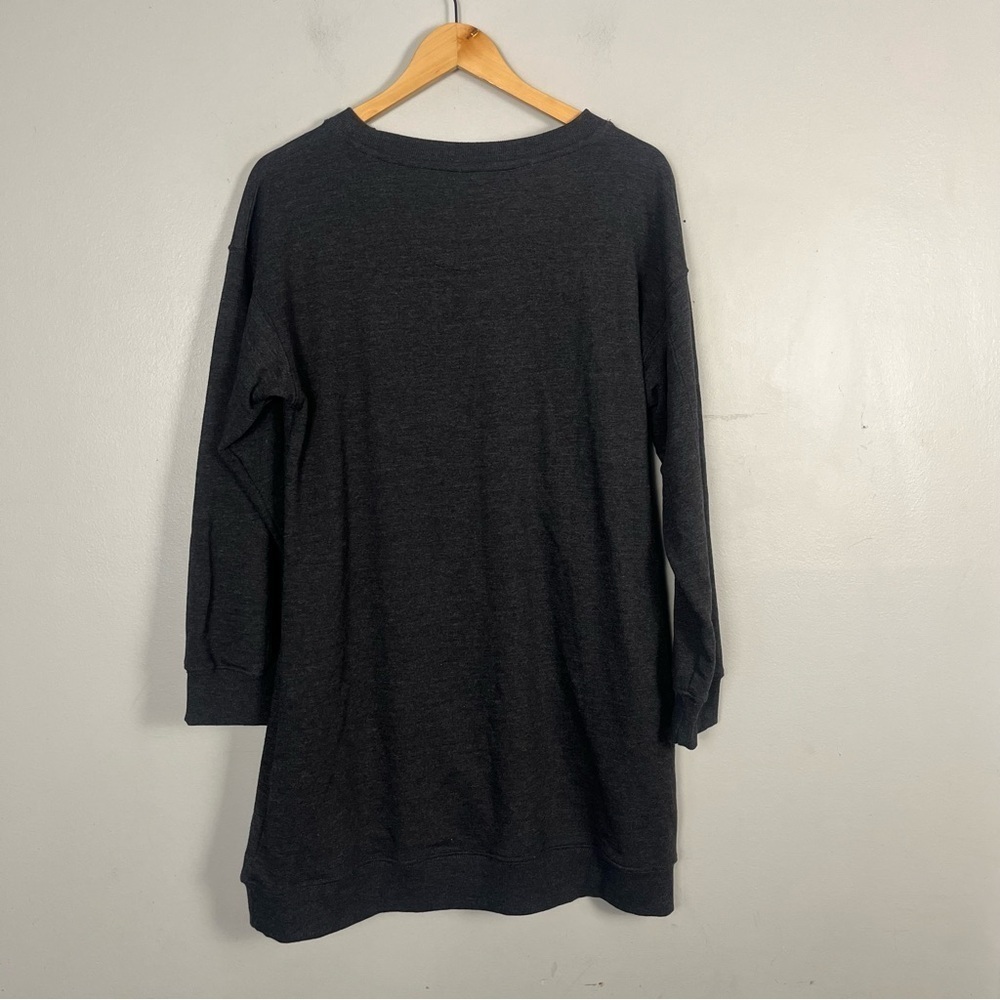 Natural Life Sweatshirt Dress dark grey Pockets size small - Picture 4 of 4